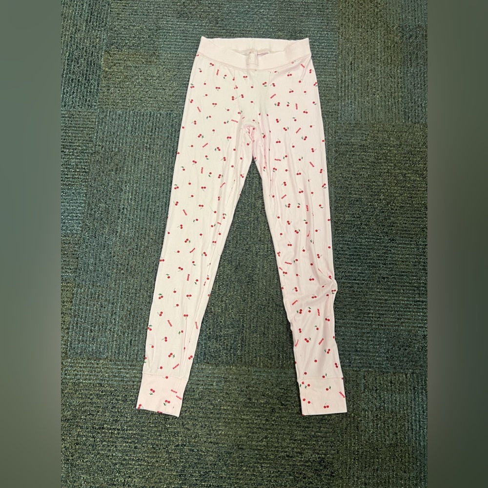Skims Soft Lounge Ribbed Legging in Cherry Blossom